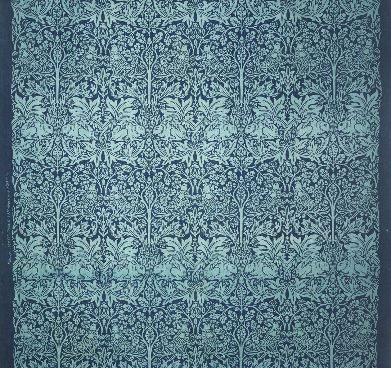 Trykt tekstil- Brer kanin av William Morris