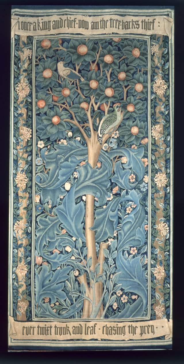 The Woodpecker Tapestry, designet av William Morris (1834-96) 1885 (for detaljer se 87205) av William Morris