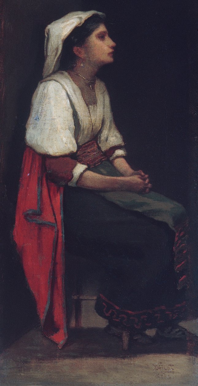 Italiensk jente, 1867 av William Morris