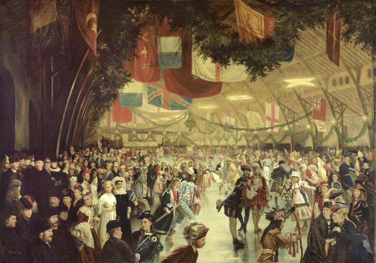 Skøytekarneval, Victoria Rink, Montreal av William Notman