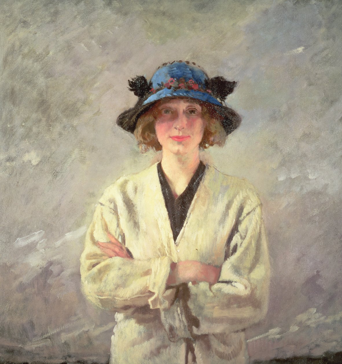 Jente i hvit kjole av William Orpen