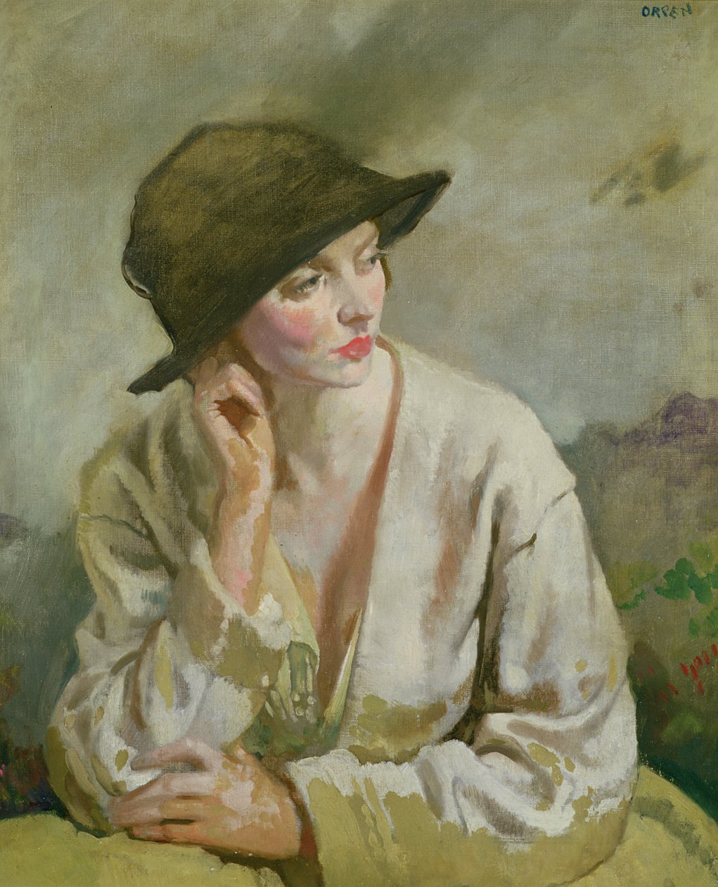 Portrett av frøken Sinclair av William Orpen
