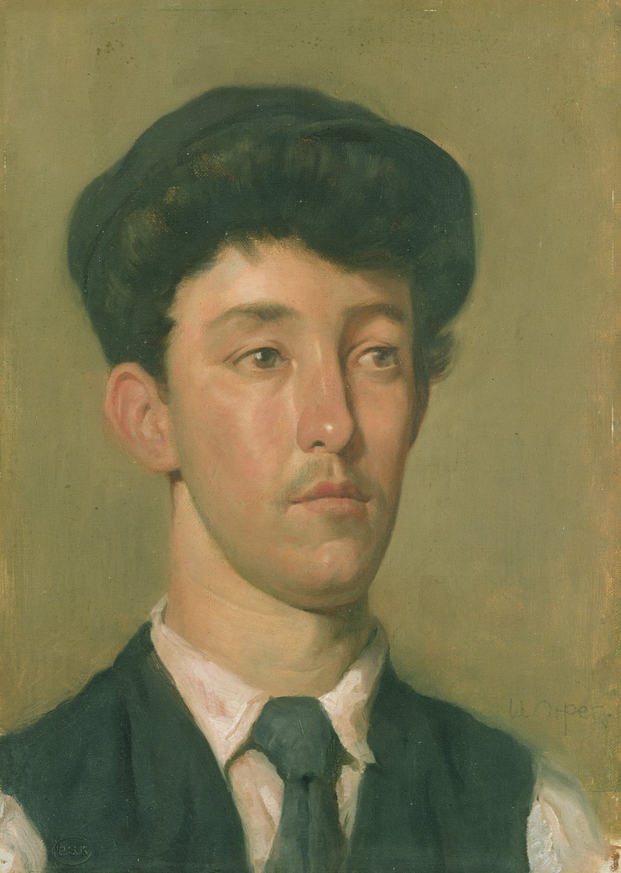 Portrait of a Youth (olje på lerret om bord) av William Orpen