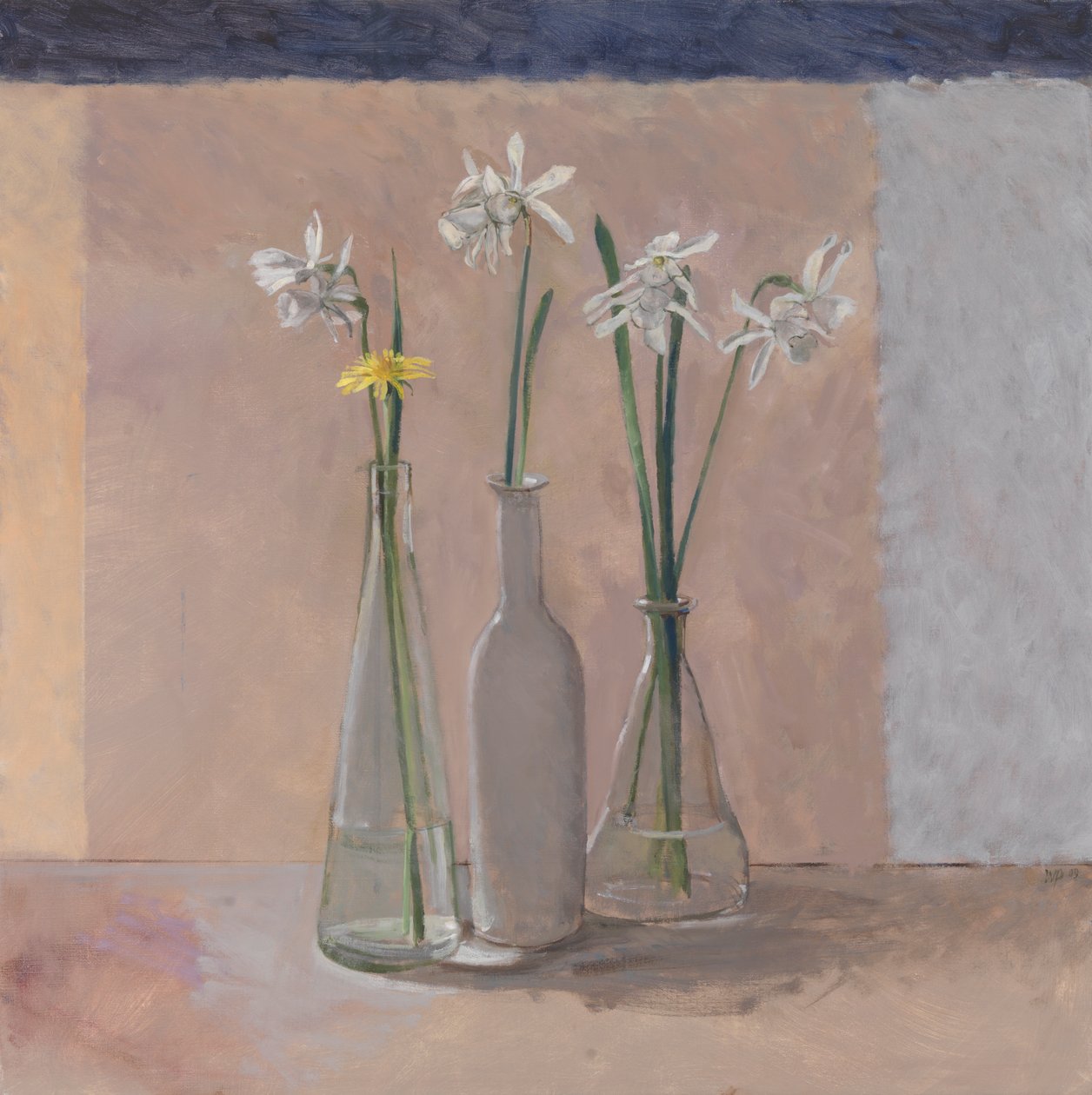 White Daffs & Dandelion, 2009 av William Packer