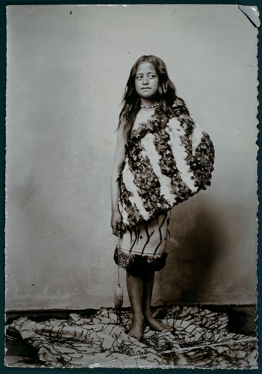 Maori-jente (gelatinsølvtrykk) av William Partington