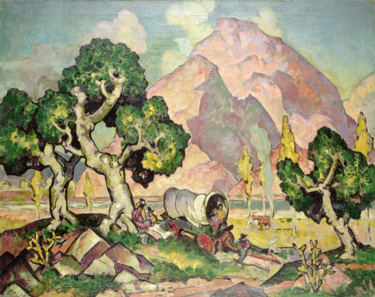 Veien til Taos ved Rio Grande av William Penhallow Henderson