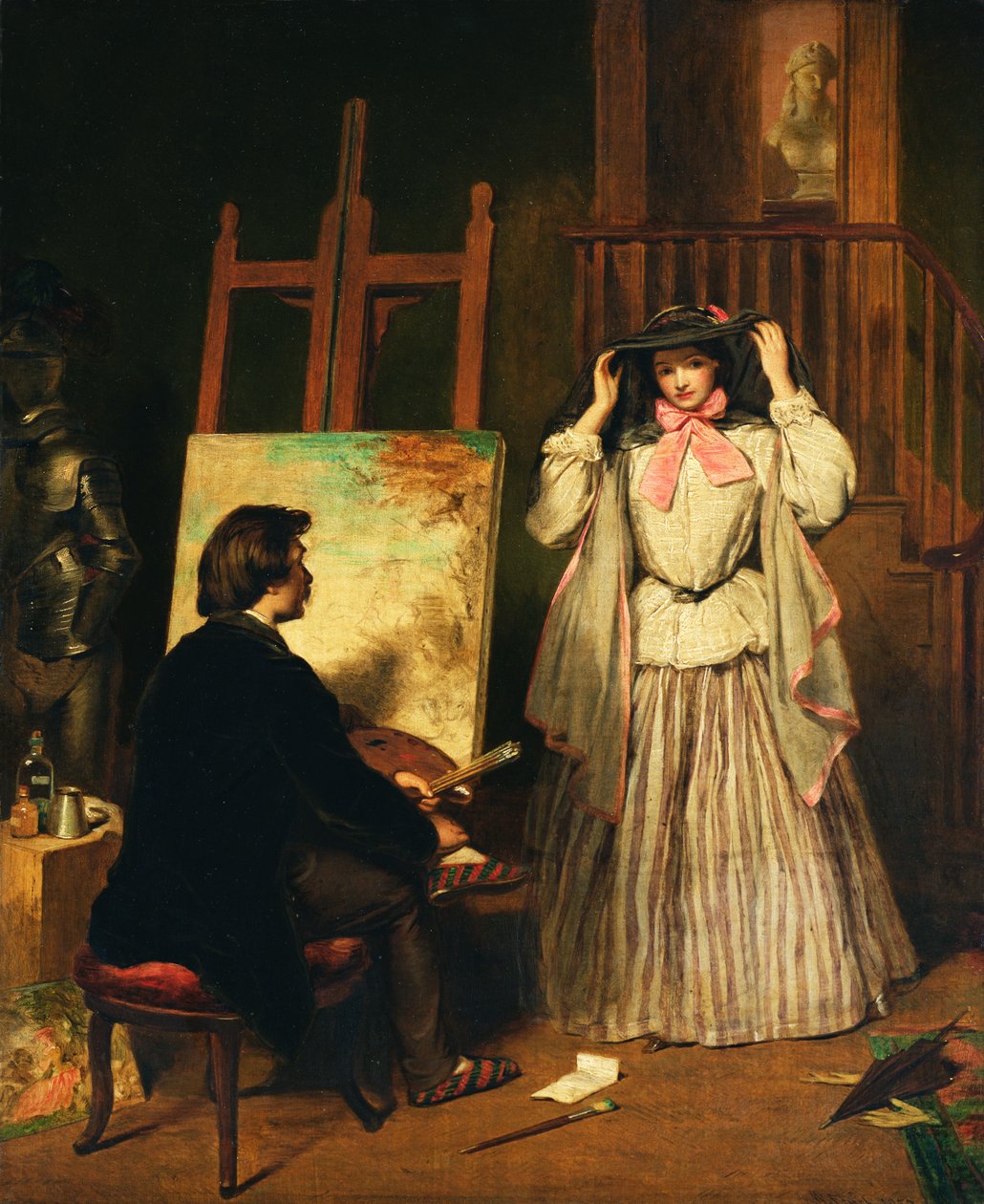 Kunstnerens modell, 1859 av William Powell Frith