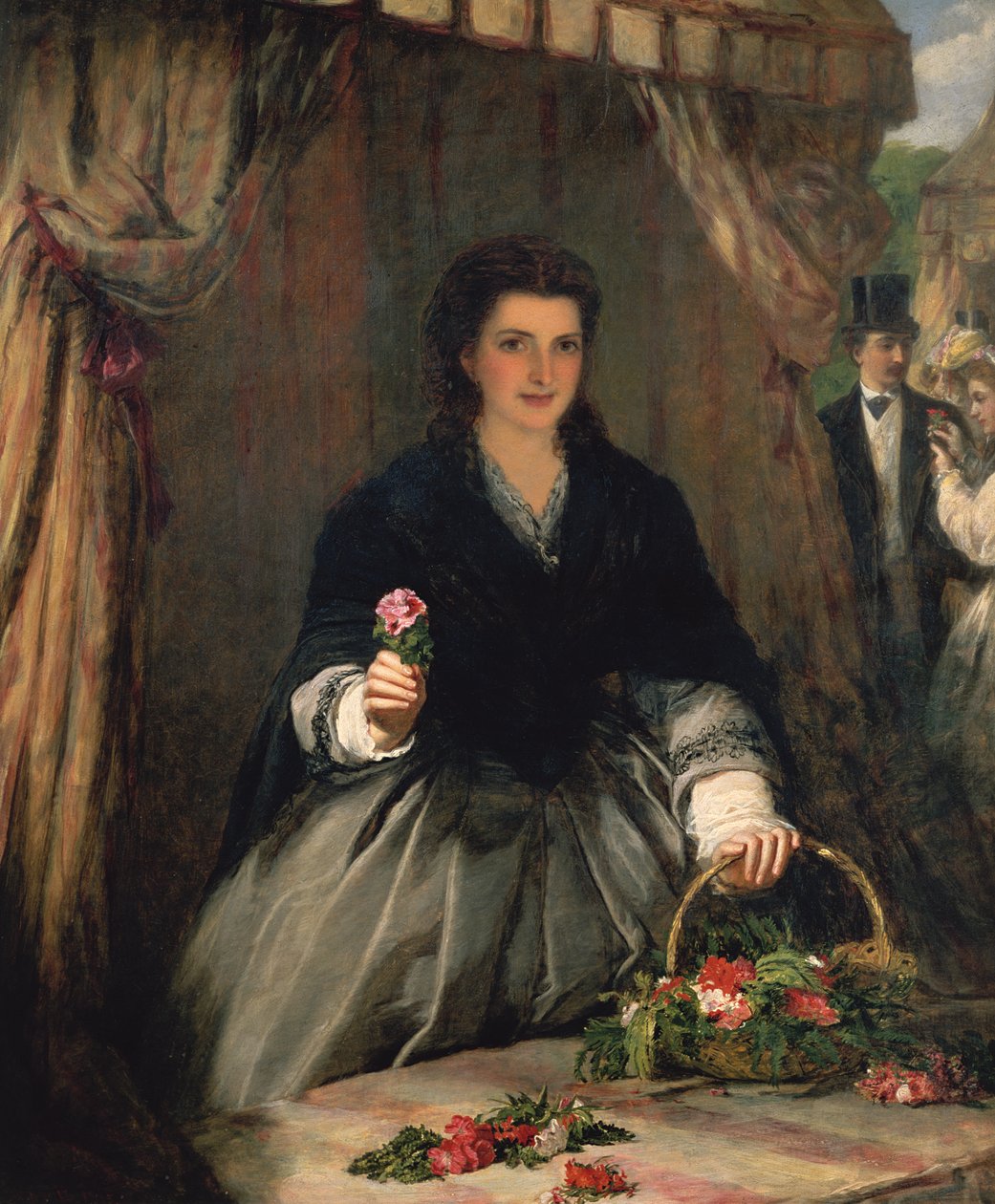 Blomsterselgeren, 1865 av William Powell Frith