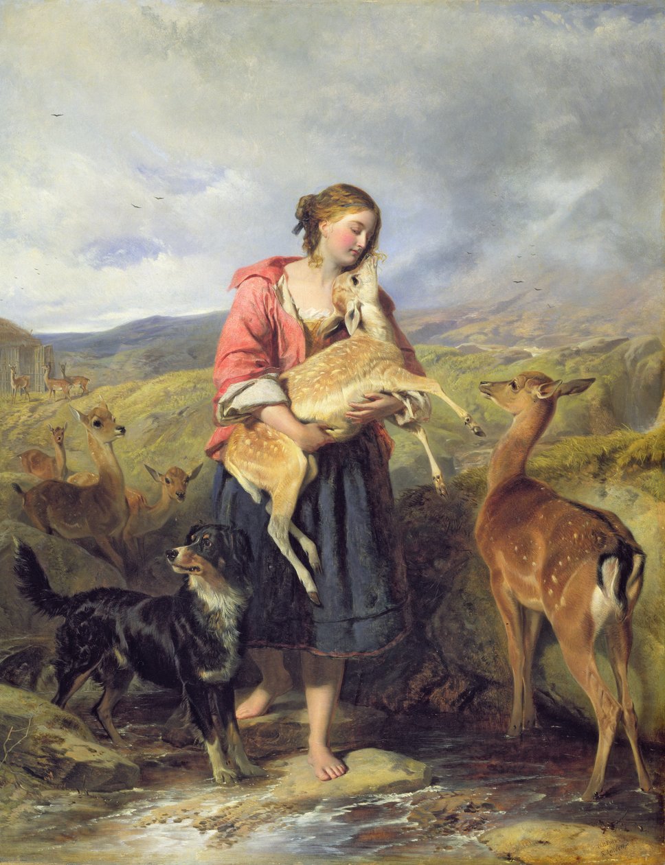 The Pet Fawn, 1860 av William Powell Frith
