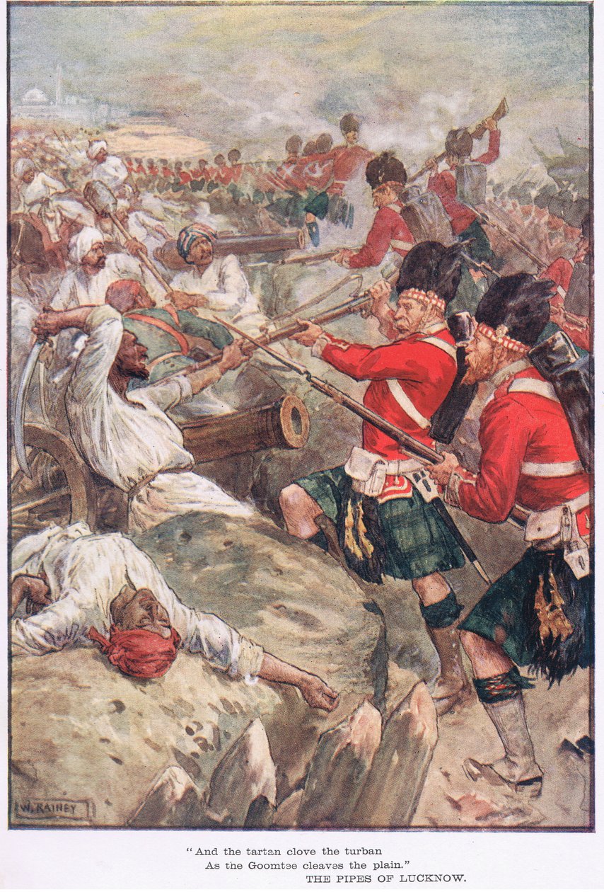 Og tartanen fedd turbanen av William Rainey