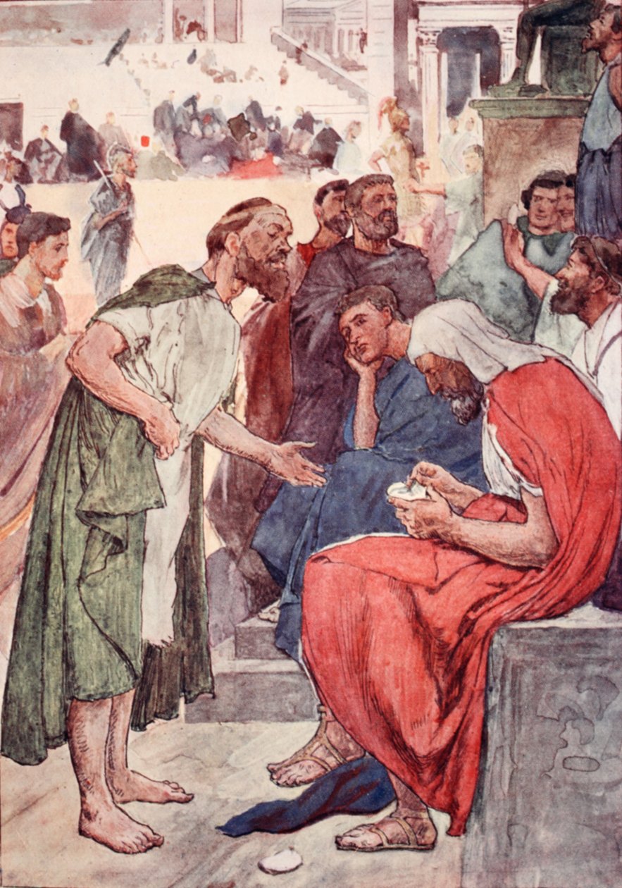 Aristides og borgeren, illustrasjon fra 