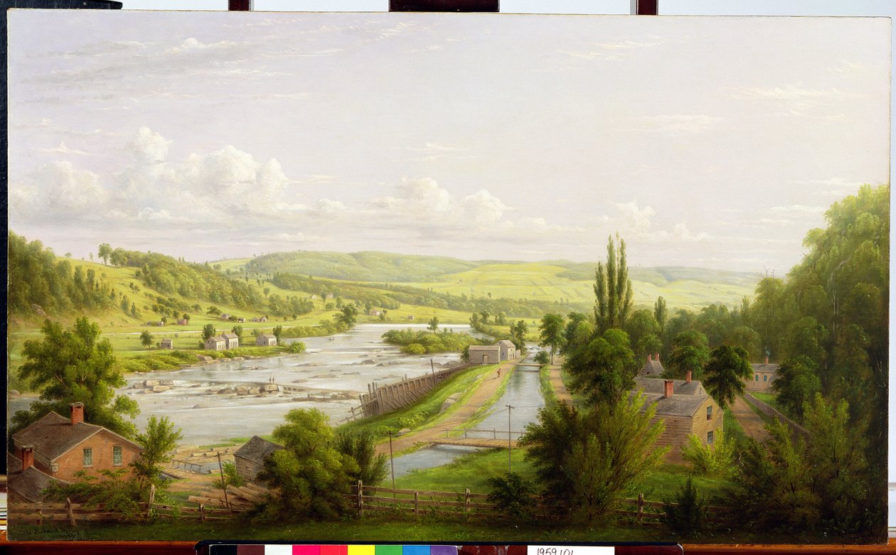 Mohawk River ved Little Falls, New York, 1892 av William Rickarby Miller