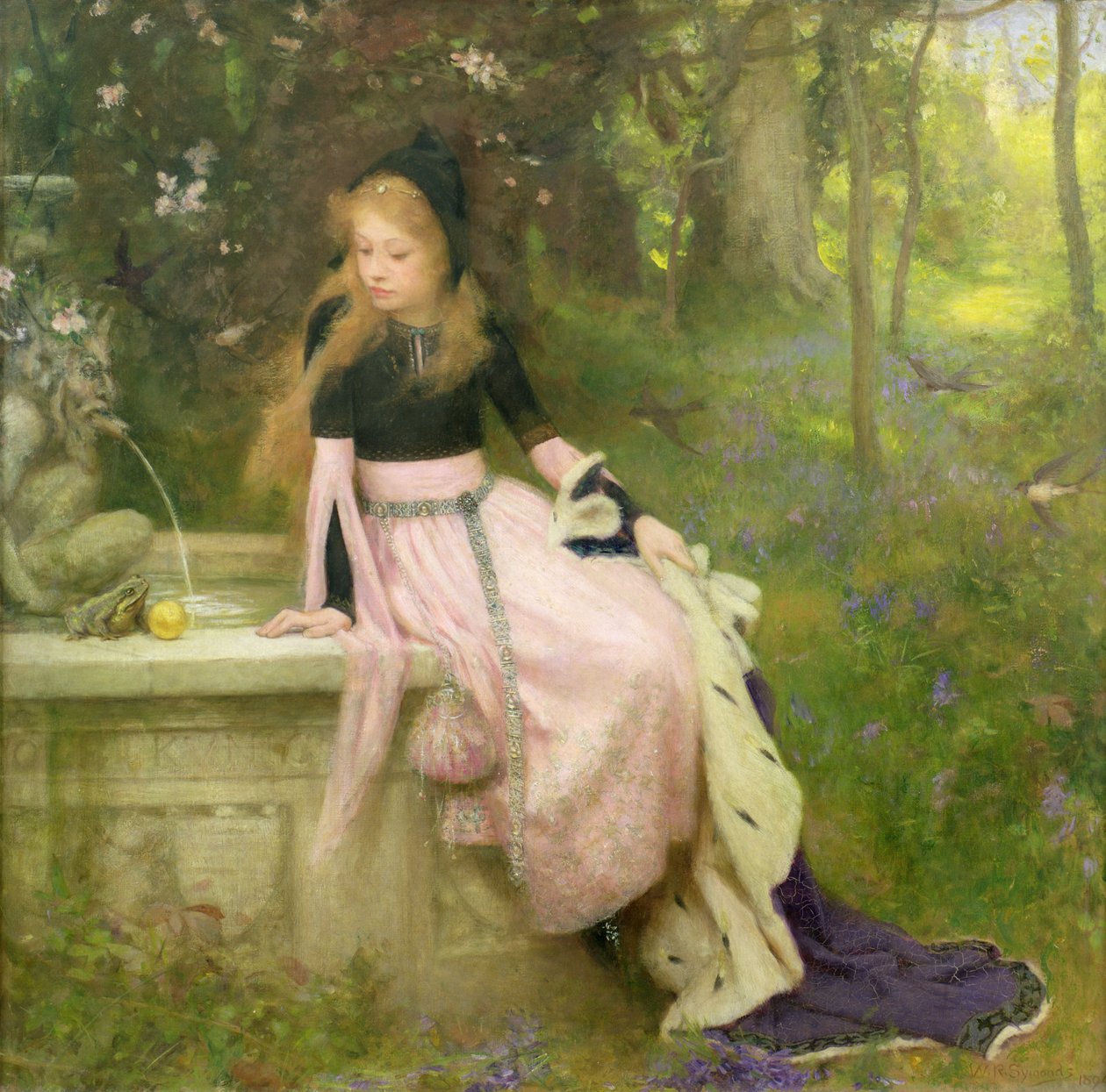 Prinsessen og frosken, 1894 av William Robert Symonds