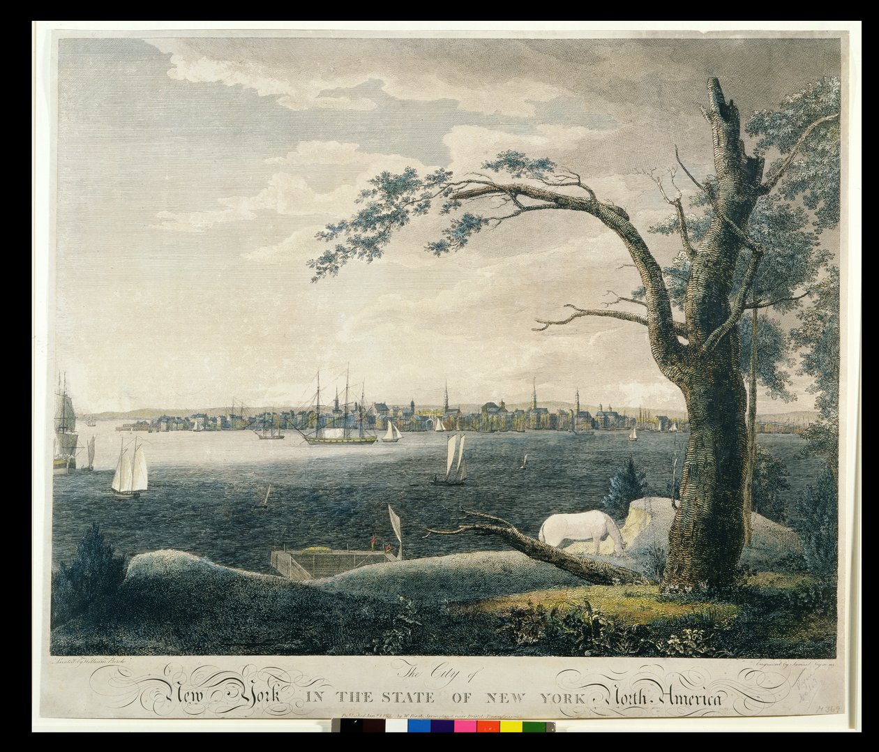 City of New York i delstaten New York, 1803 av William Russell Birch