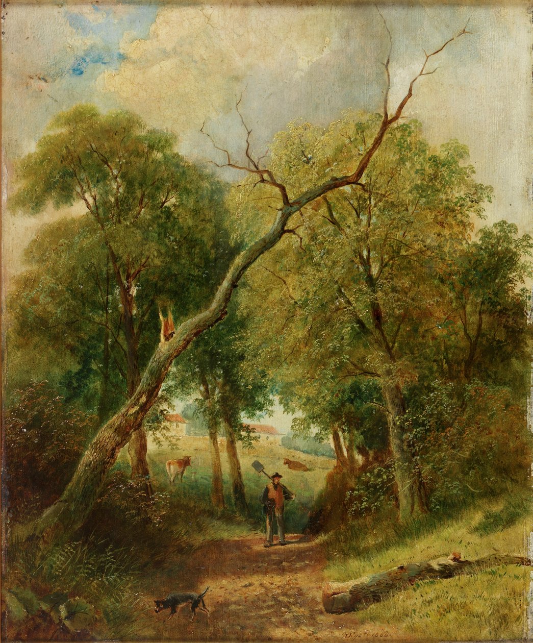 Landlig scene, 1864 av William Ryott
