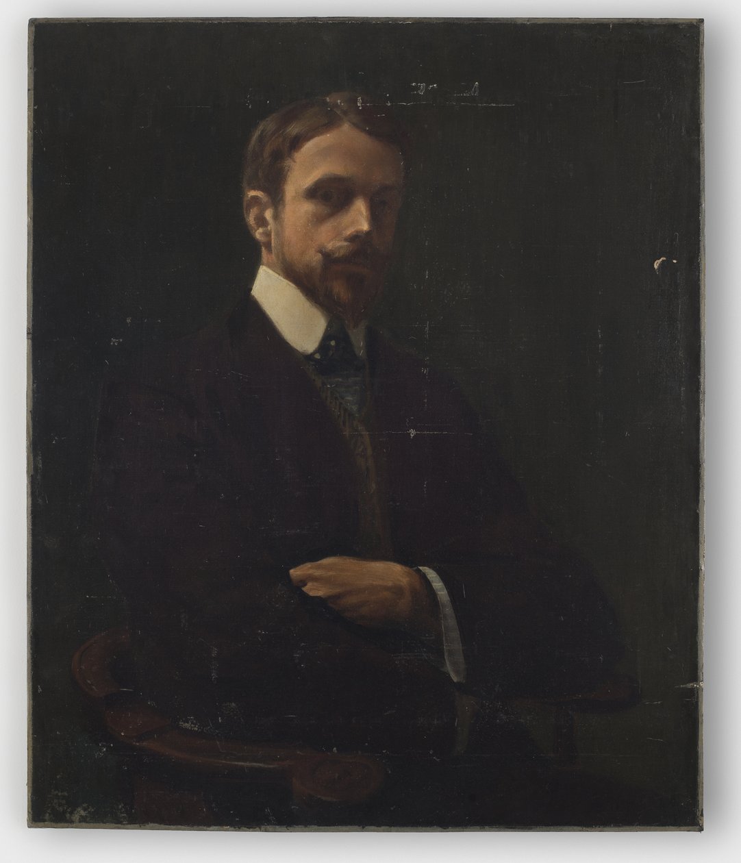 Selvportrett, før 1902 (olje på lerret, montert på panel) av William Sergeant Kendall