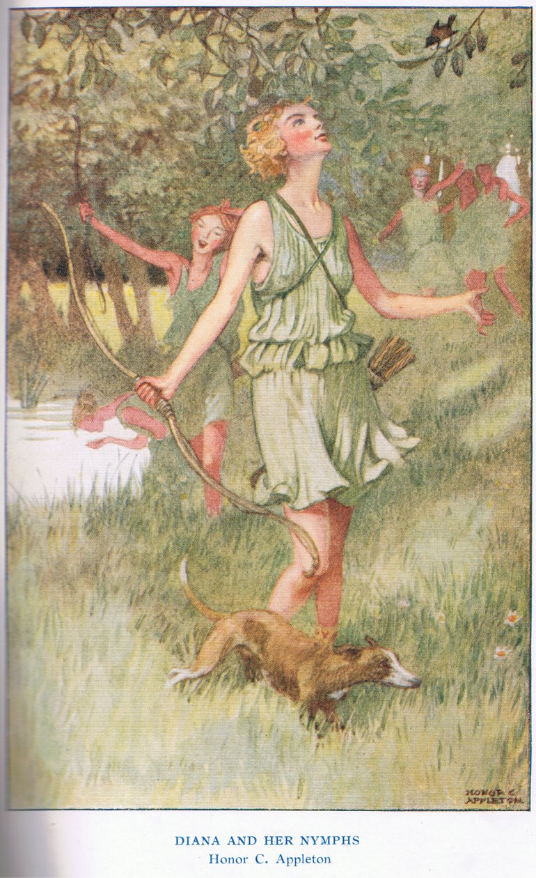 Diana and the Nymphs, illustrasjon fra 