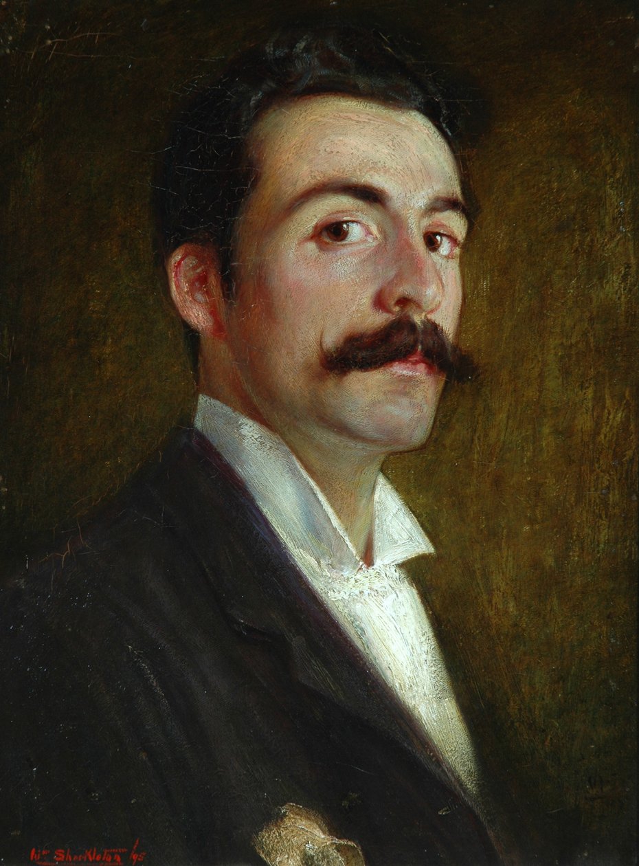 Selvportrett i en alder av 23 år, 1895 av William Shackleton