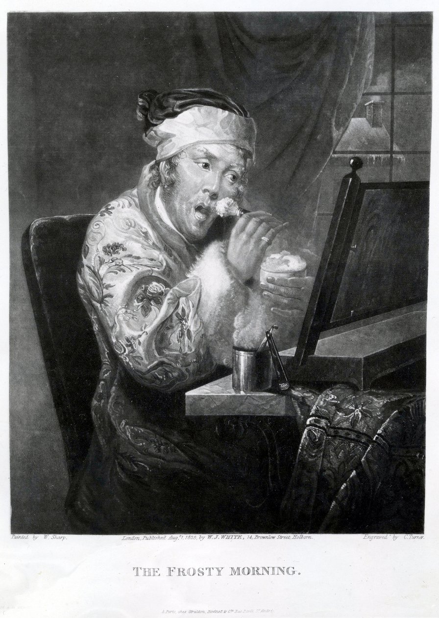 Den frostige morgenen, 1825 av William Sharp