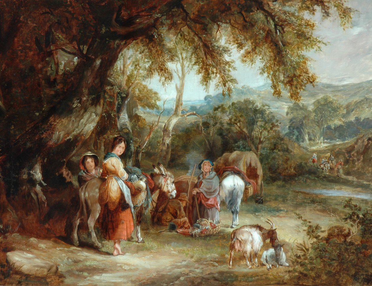 A Gypsies" Leir, 1788 av William Shayer