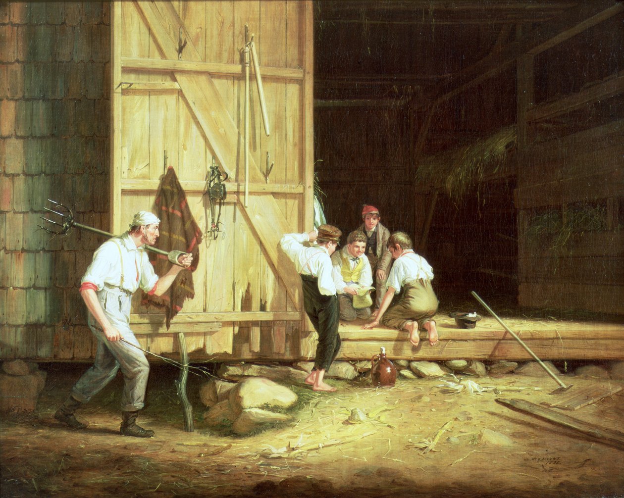 The Truant Gamblers, 1835 av William Sidney Mount