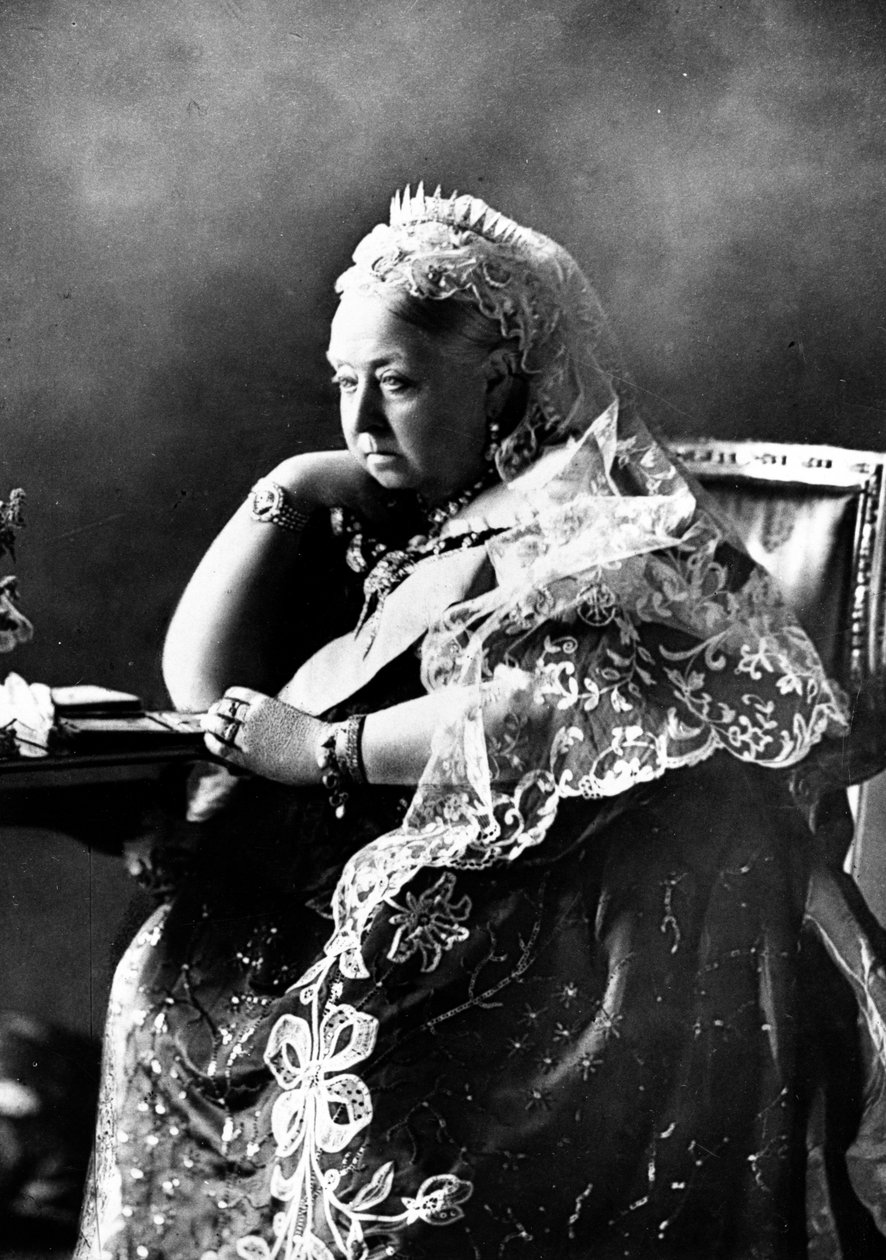 Dronning Victoria, 1897 (bw-bilde) av William Slade Stuart
