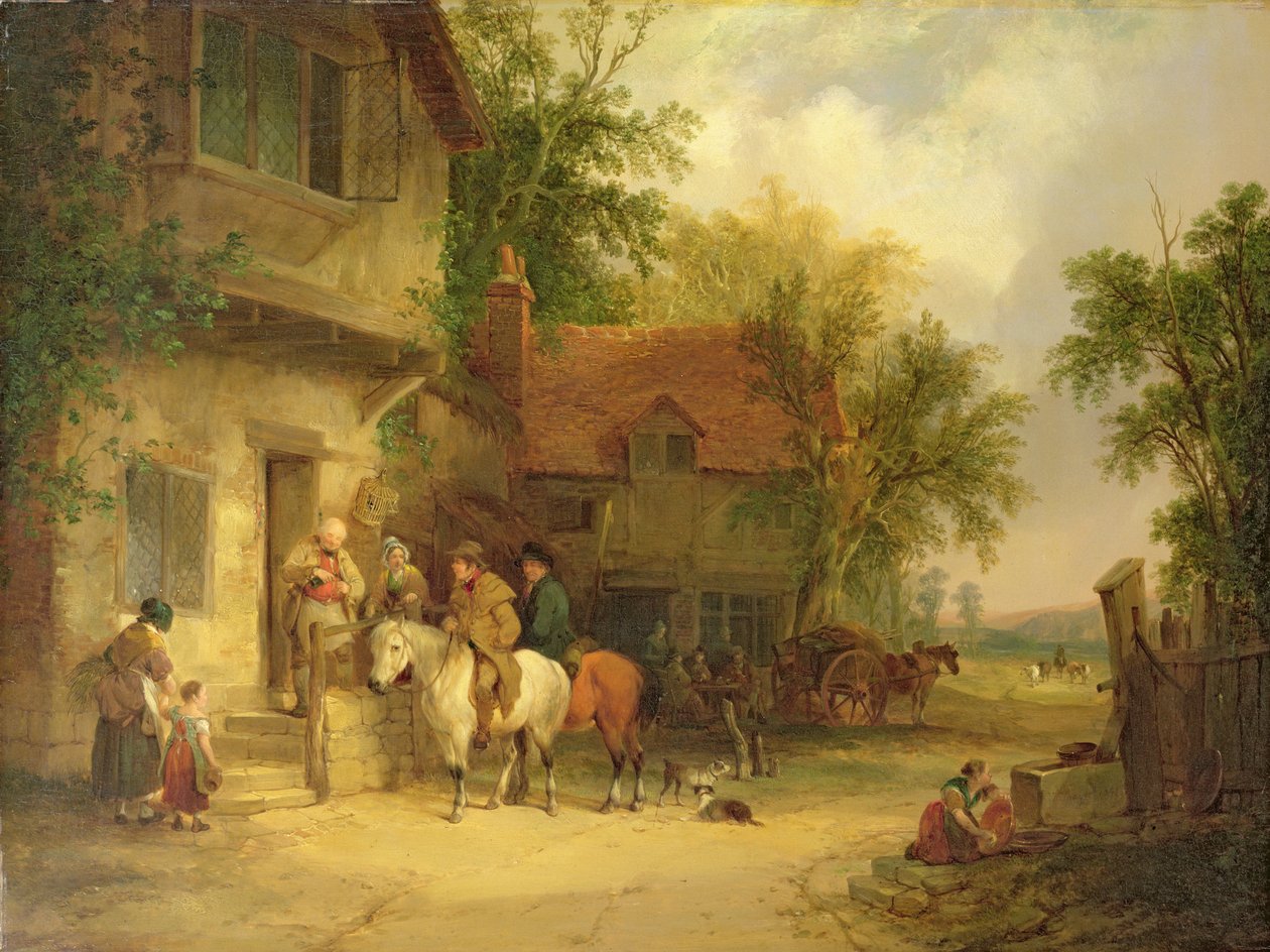 A Woodside Inn, 1841 av William Snr. Shayer