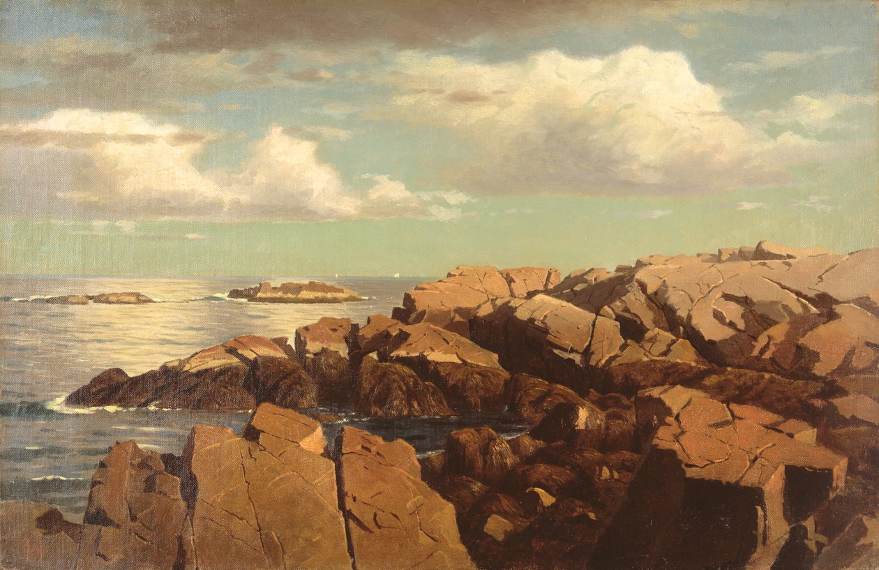 Etter en dusj, Nahant, Massachusetts, 1864 av William Stanley Haseltine