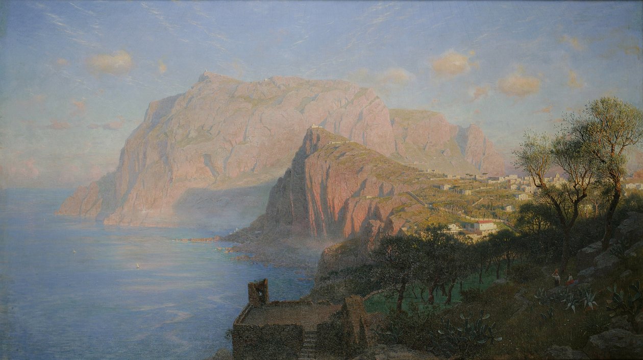 Soloppgang på Capri av William Stanley Haseltine