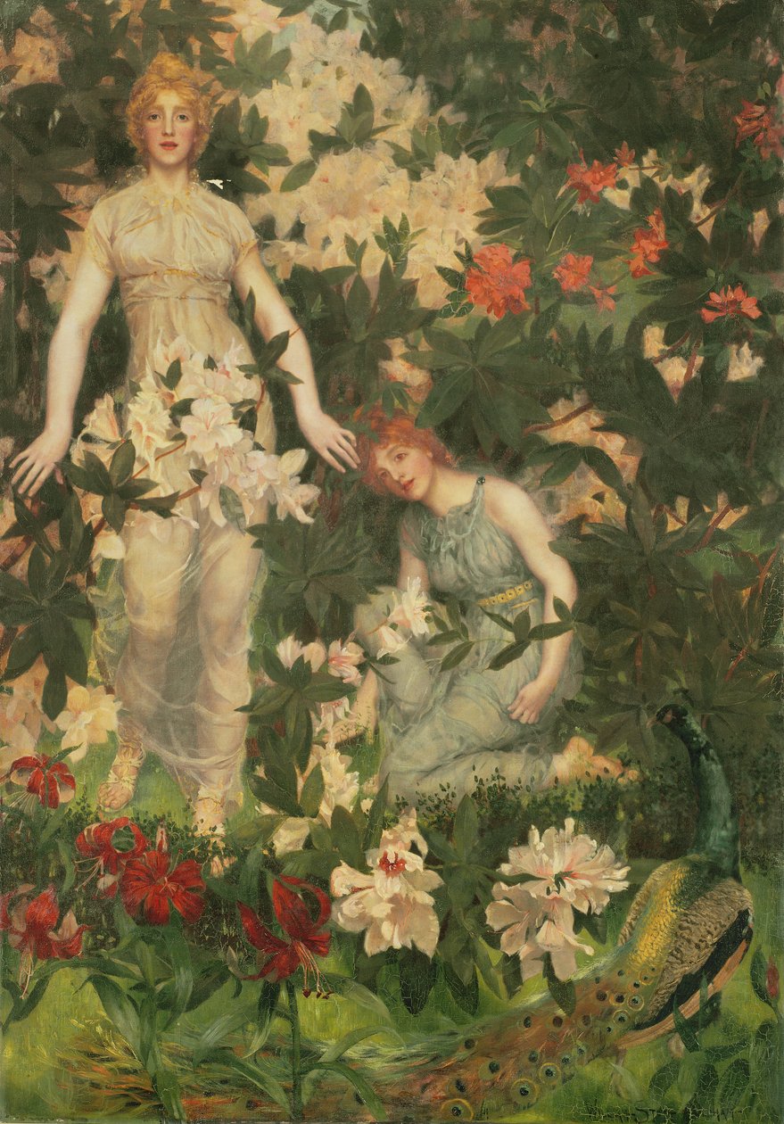 Leontium og Ternissa i Epikurs hage av William Edward Stott