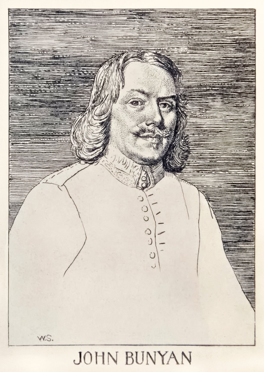 John Bunyan (1872-1919) forfatter av The Pilgrims Progress From This World, To That What Is To Come, illustrasjon av William Strang (1859-1921) av William Strang