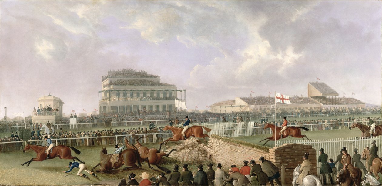Liverpool og National Steeplechase ved Aintree 1843, ca. 1843 av William Tasker