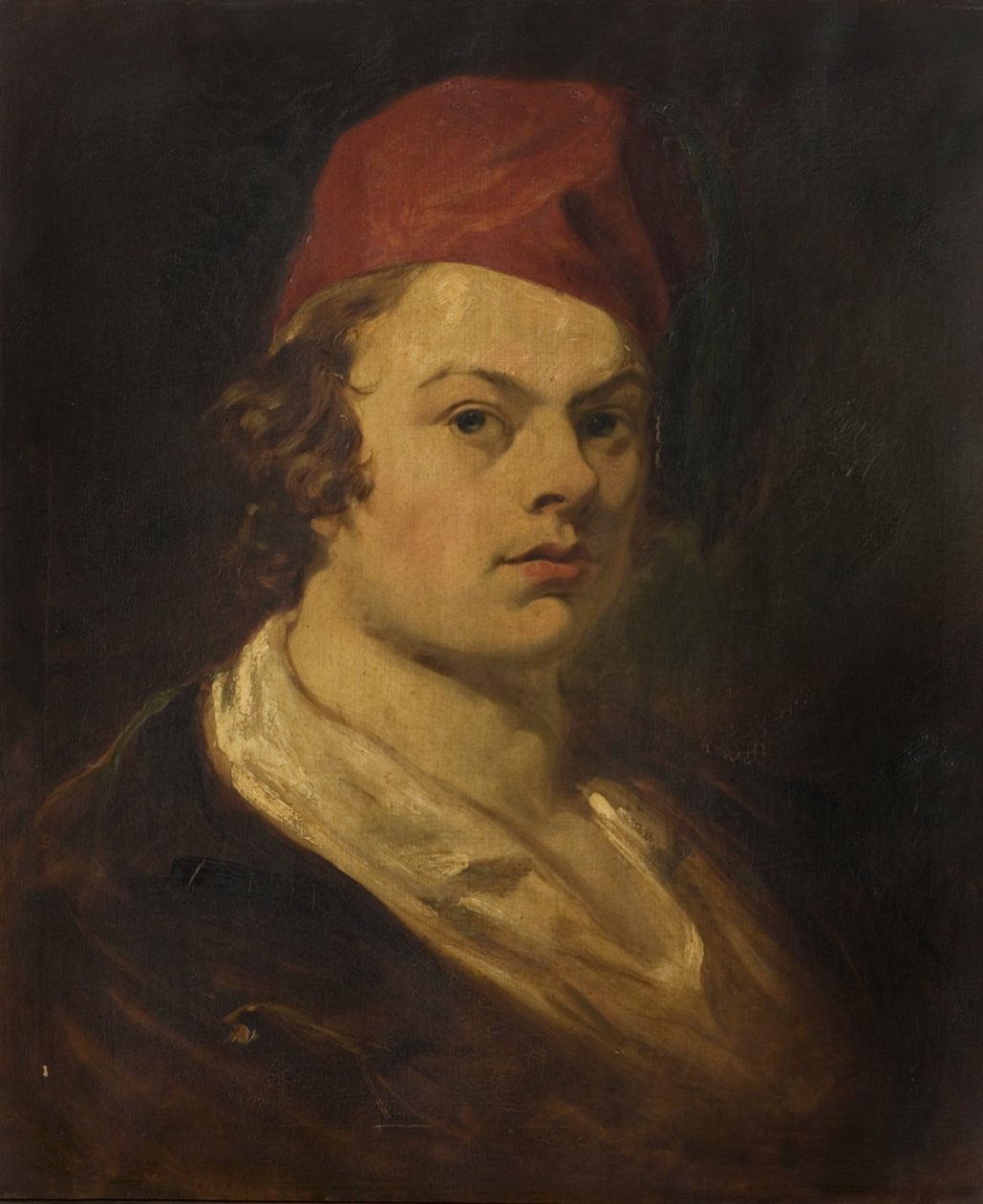 Portrett av en ukjent mann i en rød lue av William Thomas Roden