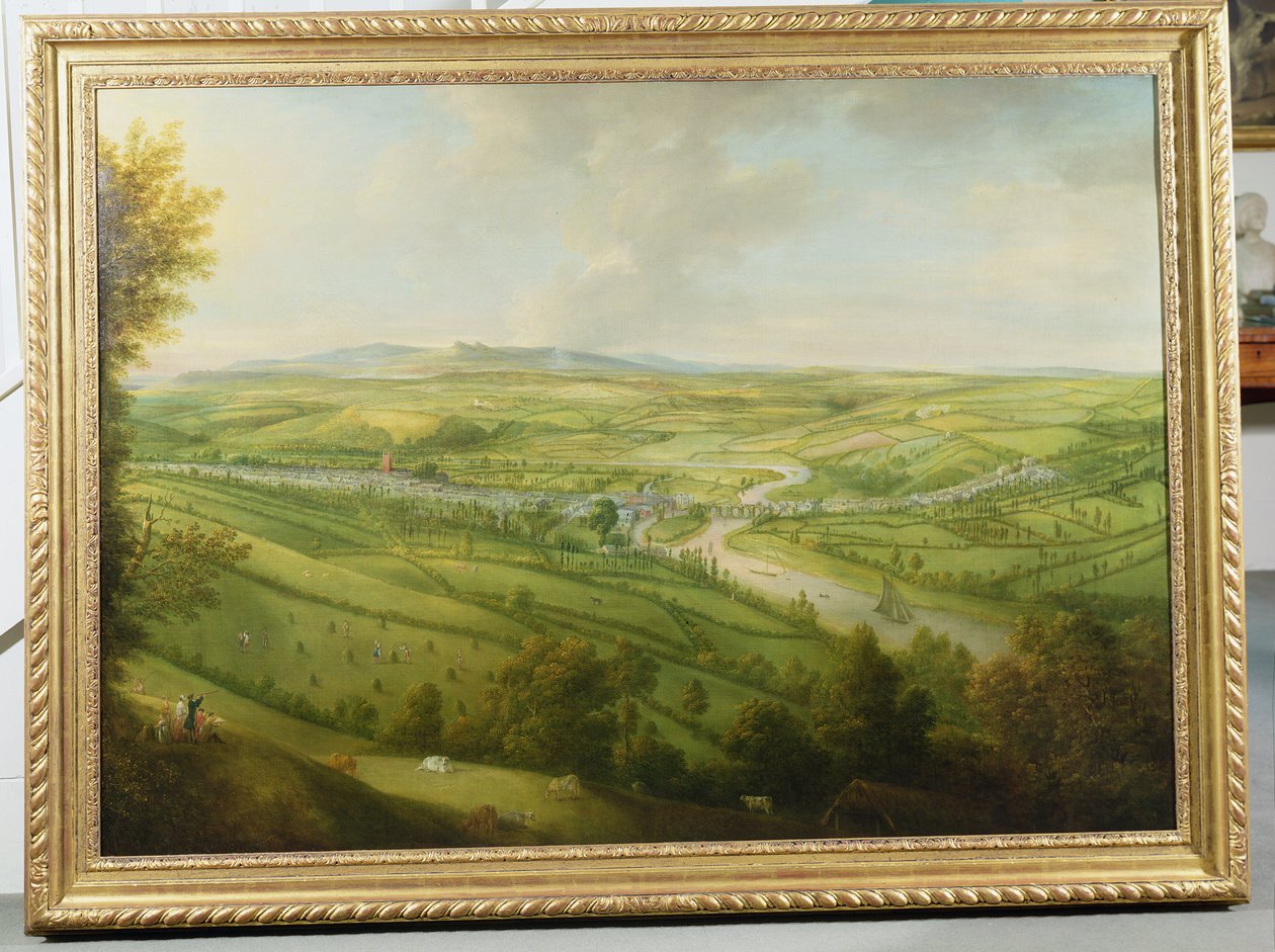 Prospekt av Totnes, Devon av William Tomkins