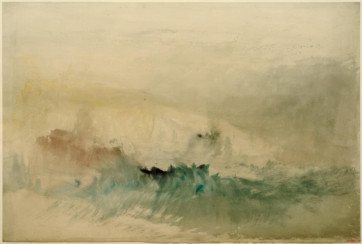 Et stormfullt hav av Joseph Mallord William Turner