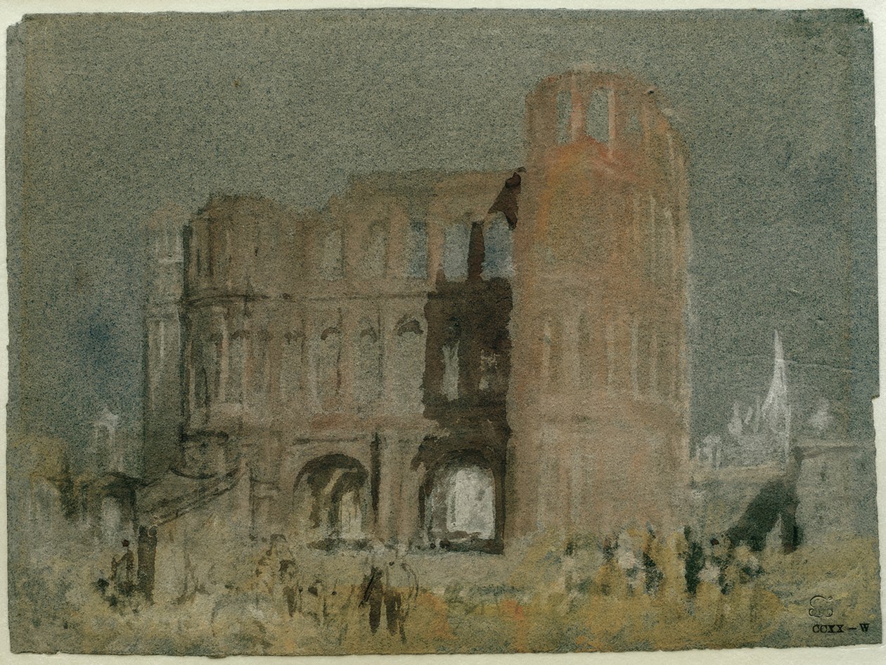 Die Porta Nigra, Trier av Joseph Mallord William Turner