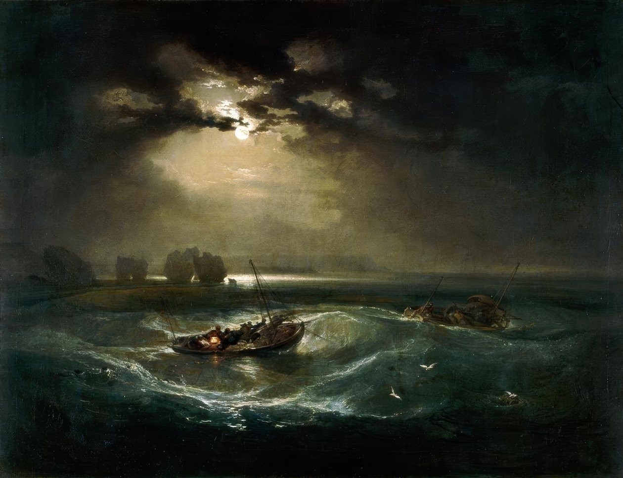 Fishermen at Sea / The Cholmeley Sea Piece av Joseph Mallord William Turner