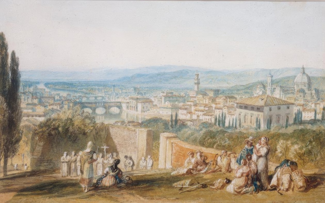 Firenze, fra Chiesa al Monte av Joseph Mallord William Turner