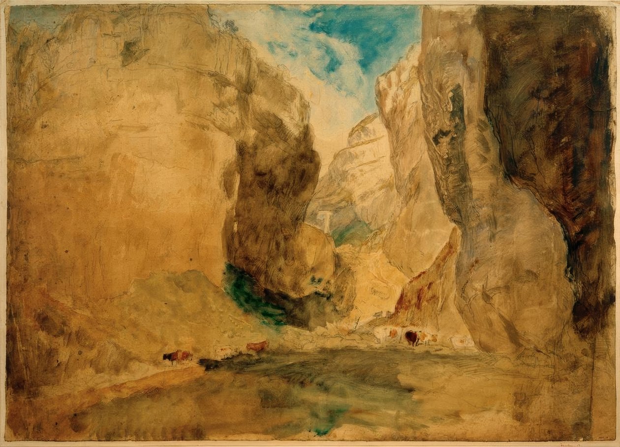 Gordale Scar av Joseph Mallord William Turner