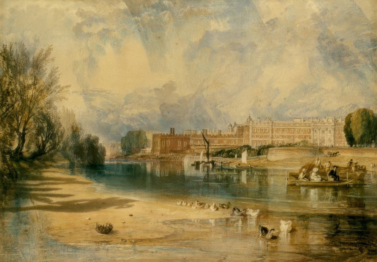 Hampton Court Palace av Joseph Mallord William Turner