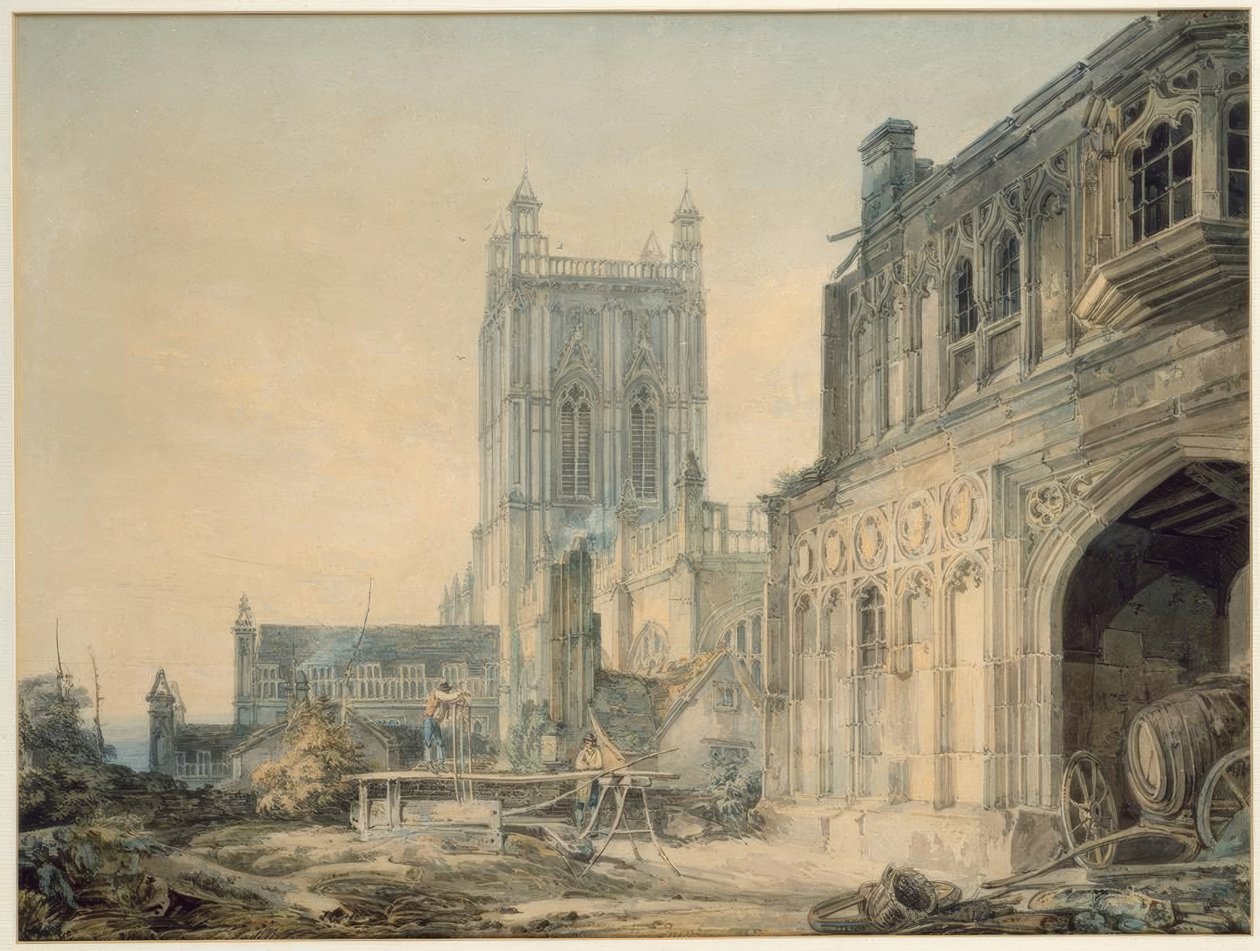 Malvern Abbey, Worcestershire av Joseph Mallord William Turner