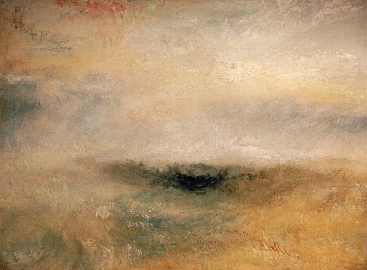 Havlandskap med storm på vei av Joseph Mallord William Turner