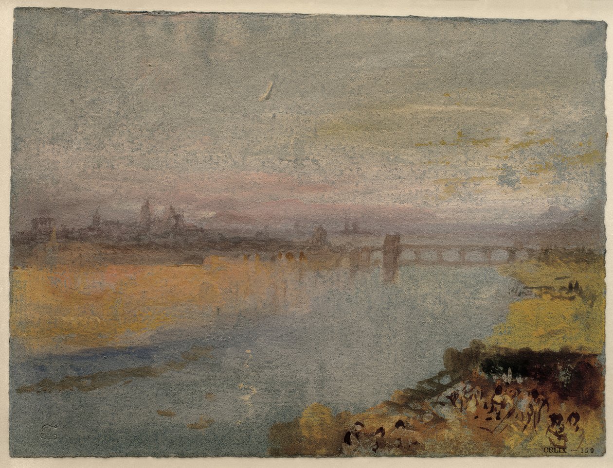 Trier sett fra vest av Joseph Mallord William Turner