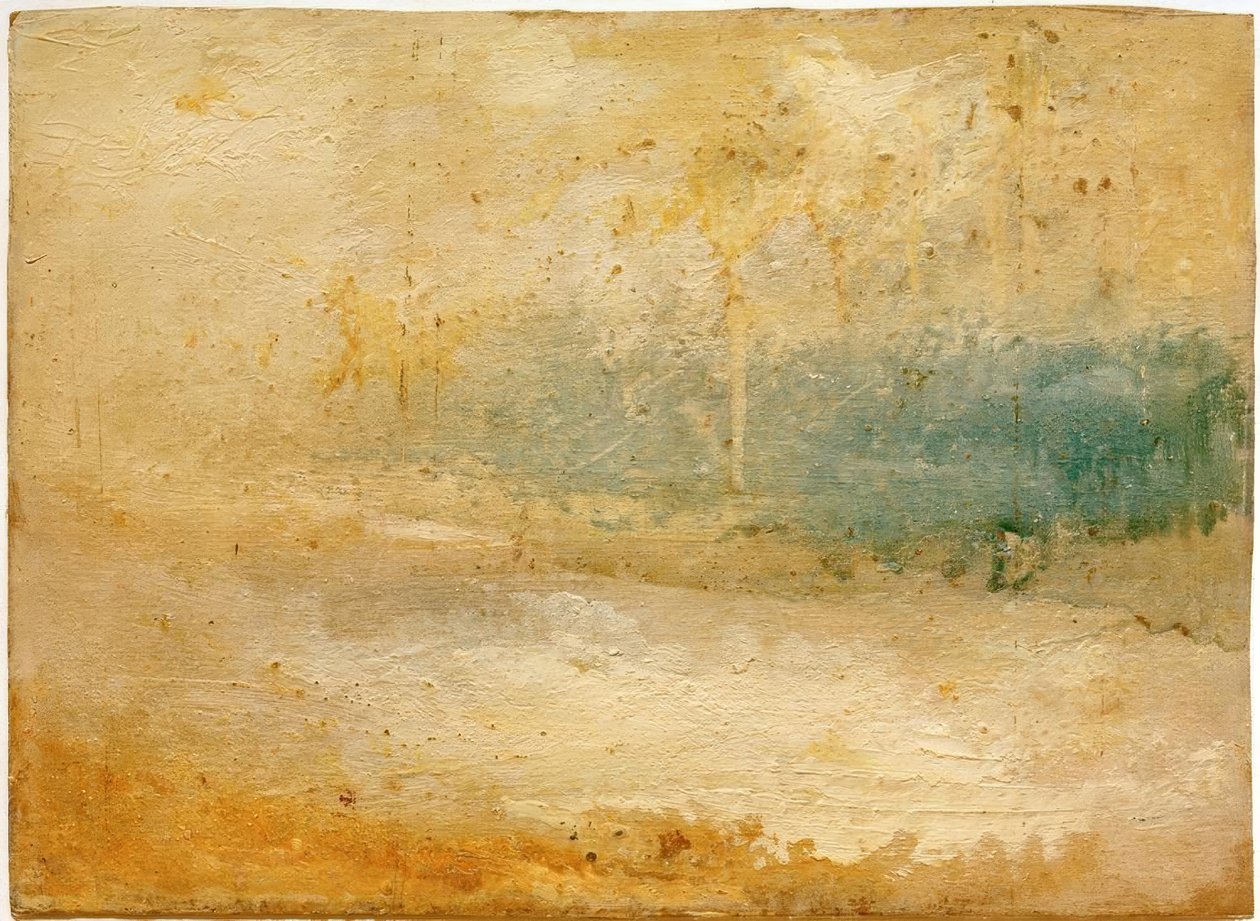 Vever bryter på en strand av Joseph Mallord William Turner