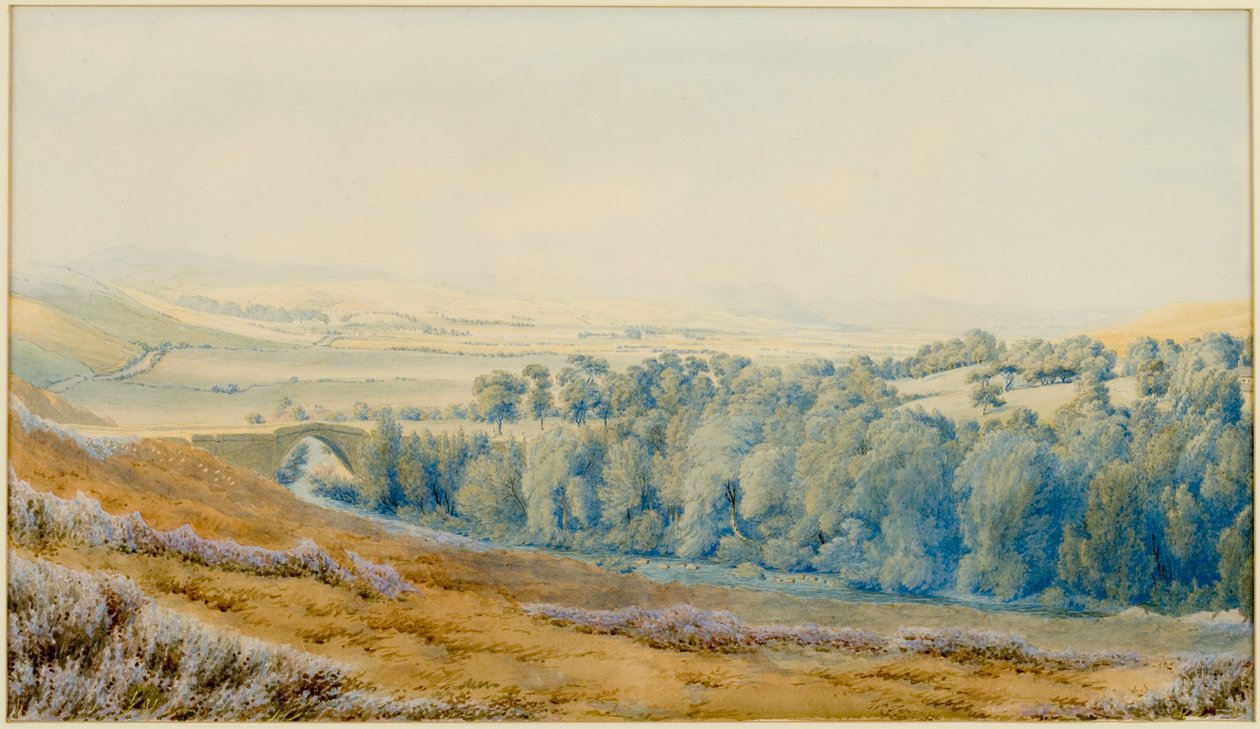 Weetwood Bridge, Northumberland (akvarell på papir) av Joseph Mallord William Turner