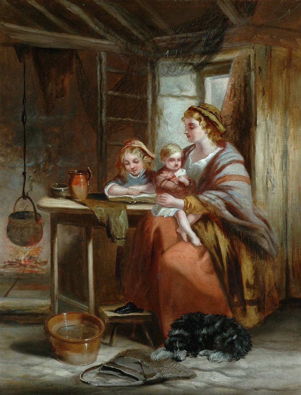 Interiør av hytte av William Underhill