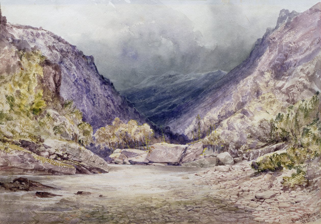 Romsdal, Norge, 1850 av William West
