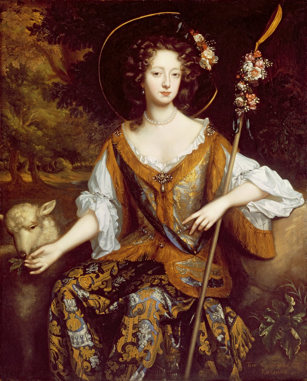 Elizabeth Jones, grevinne av Kildare, ca. 1684 av William Wissing or Wissmig