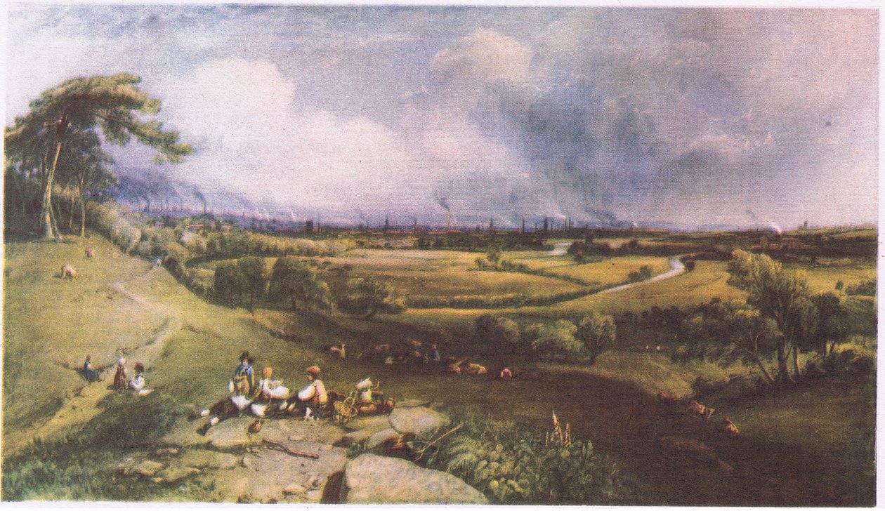 Utsikt over Manchester fra Higher Broughton av William Wyld