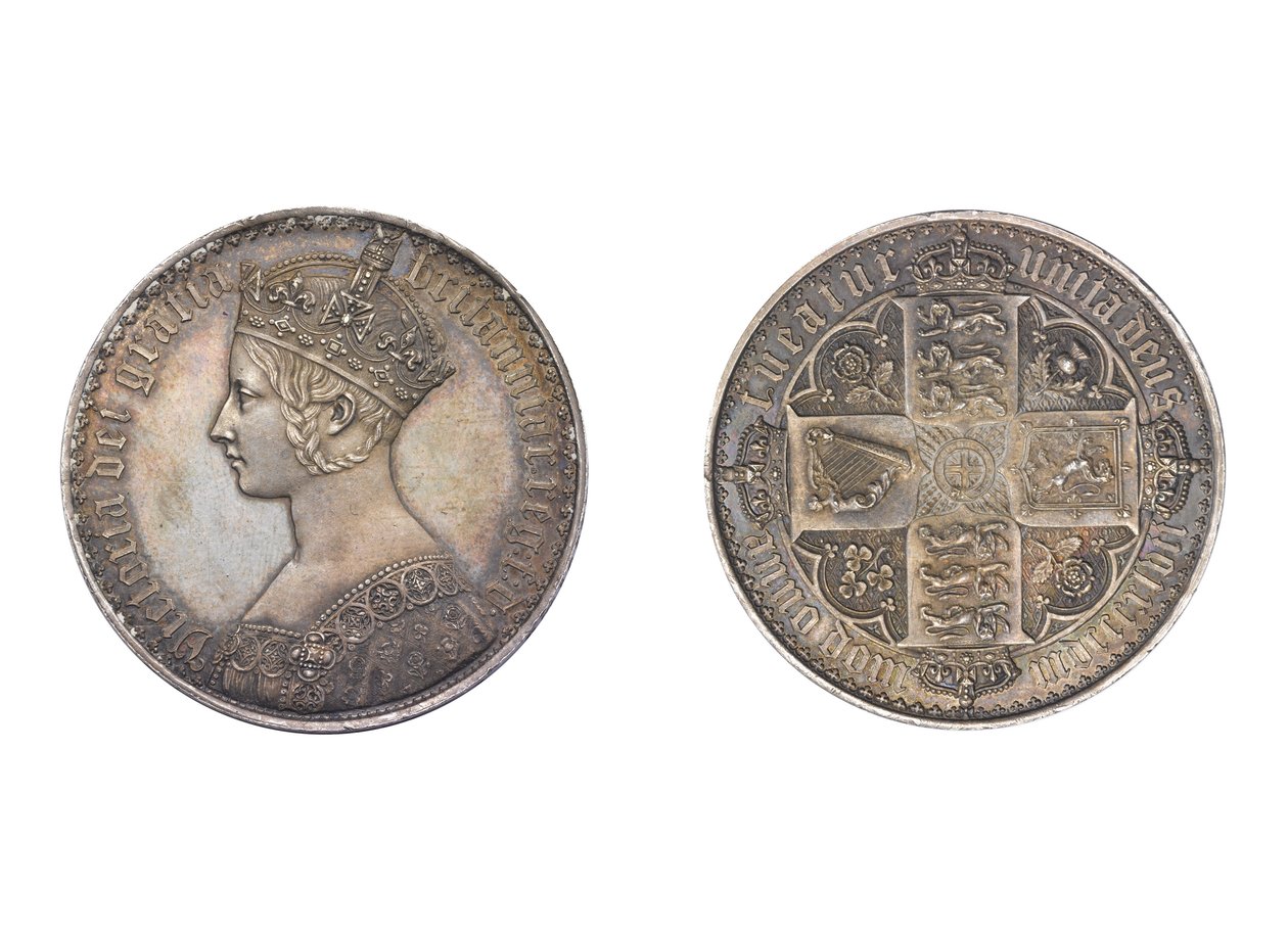 Gotisk krone, 1847 (metall) av William Wyon